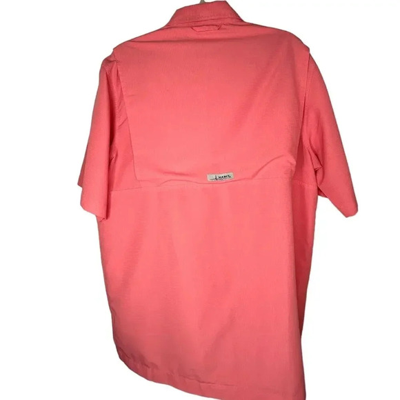 Habit Outdoors 40+ Solar Factor Button Up Shirt Size Medium Salmon Fishing - Picture 2 of 6